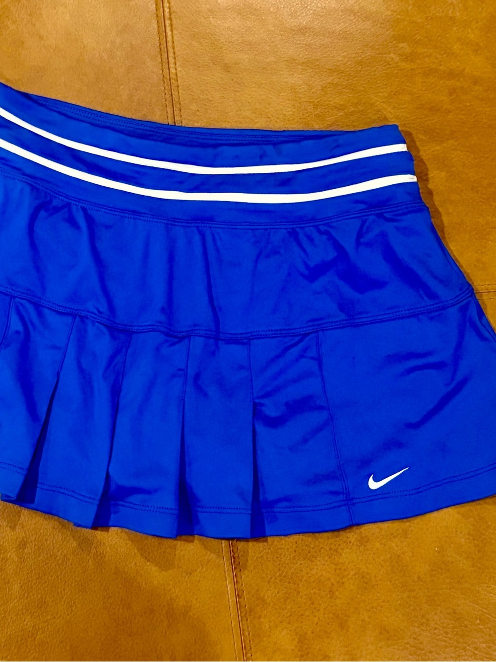 Nike Women’s Victory Tennis Skort – Blue Pleated Athletic Golf Skirt – Size M